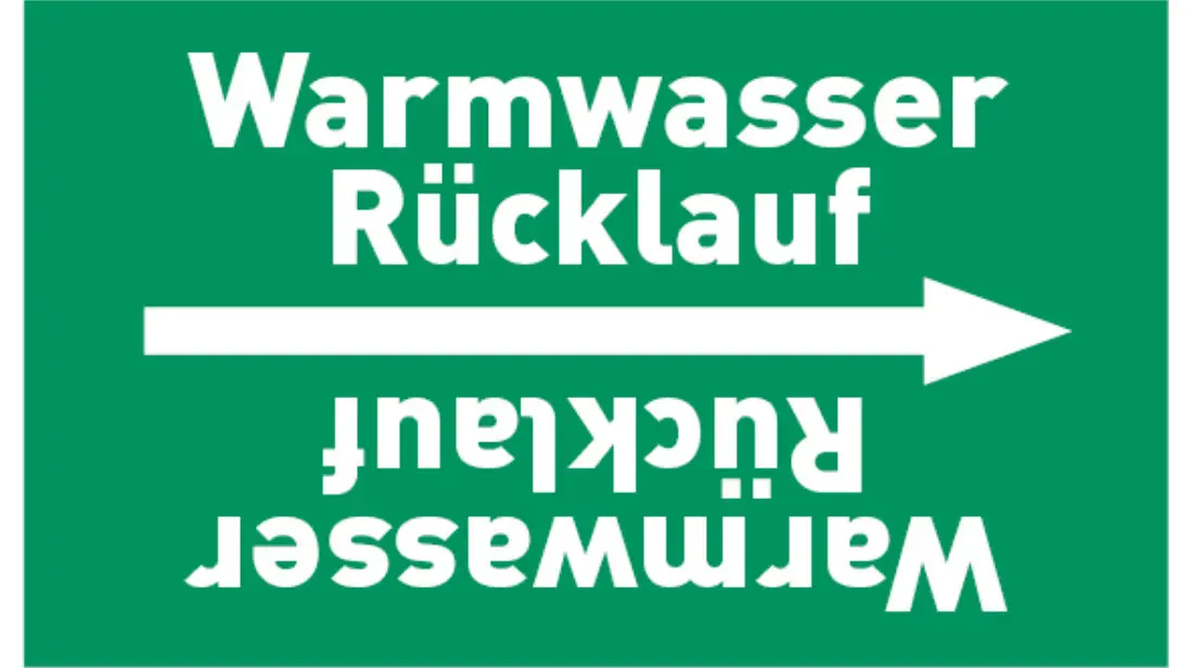 Kennzeichnungsband Warmwasser Rücklauf grün/weiß, bis Ø 50 mm 33 m/Rolle Kennzeichnungsband Warmwasser Rücklauf grün/weiß, bis Ø 50 mm 33 m/Rolle