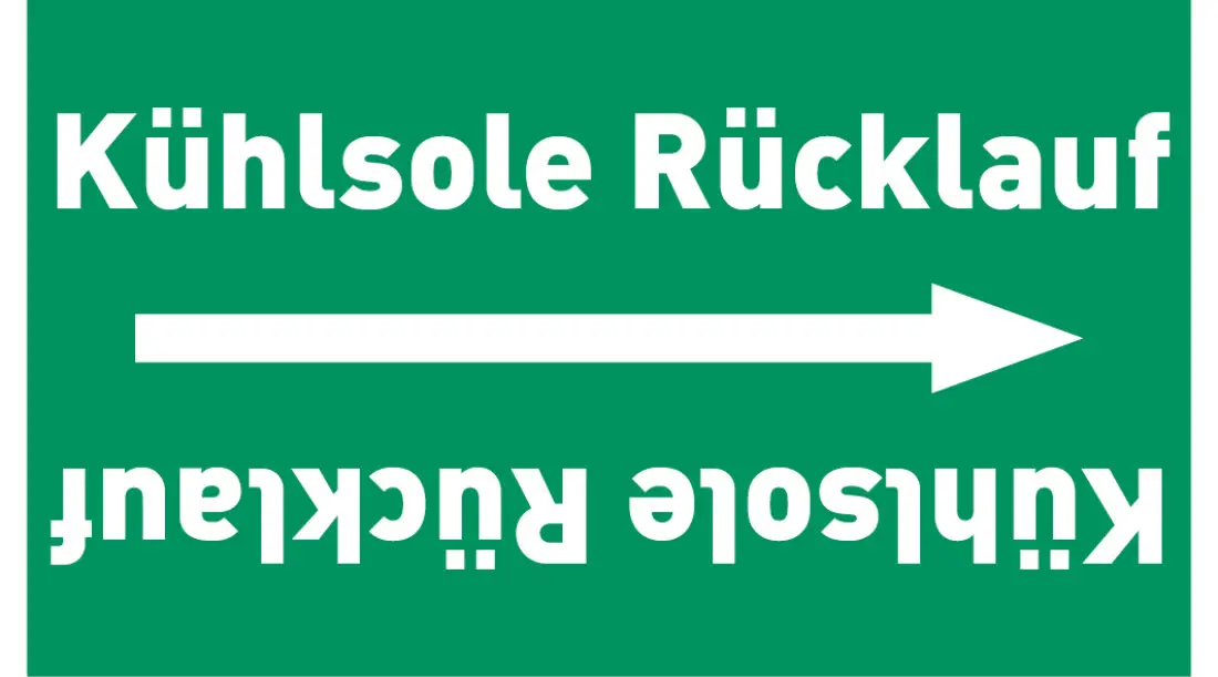 Kennzeichnungsband Kühlsole Rücklauf grün/weiß ab Ø 50 mm 33 m/Rolle Kennzeichnungsband Kühlsole Rücklauf grün/weiß ab Ø 50 mm 33 m/Rolle