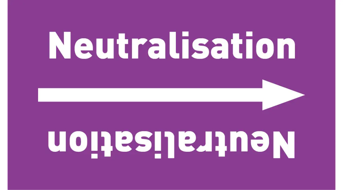 Kennzeichnungsband Neutralisation violett/weiß ab Ø 50 mm 33 m/Rolle Kennzeichnungsband Neutralisation violett/weiß ab Ø 50 mm 33 m/Rolle