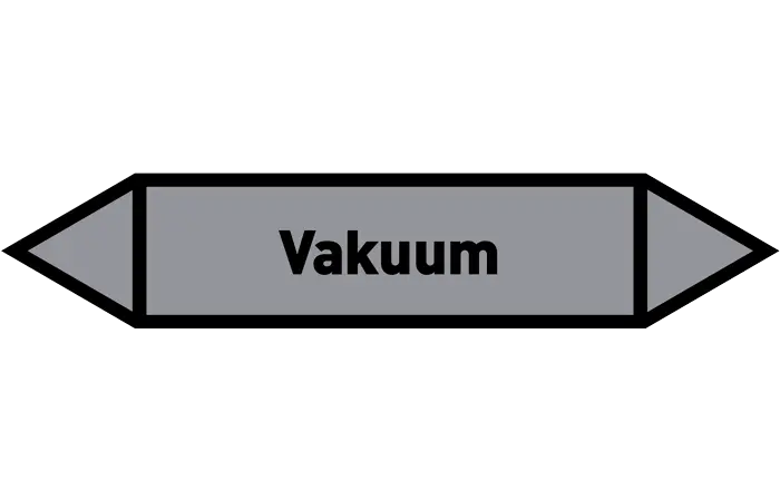 Pfeil Vakuum grau/schwarz 125x25 mm Pfeil Vakuum grau/schwarz 125x25 mm