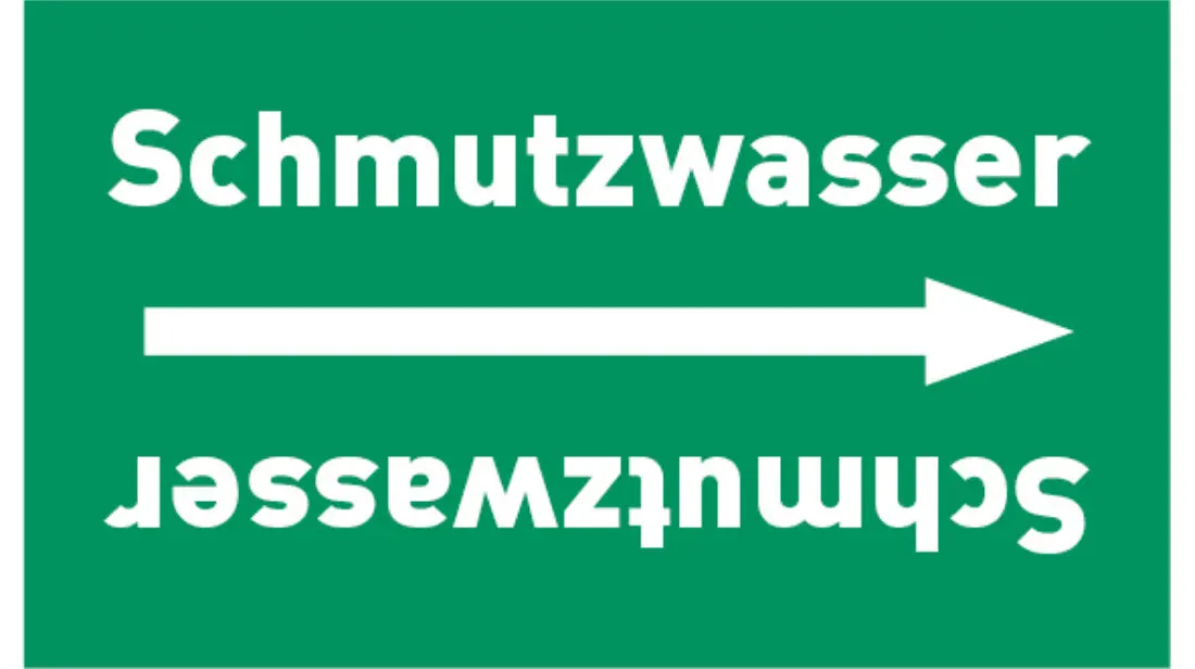 Kennzeichnungsband Schmutzwasser grün/weiß, bis Ø 50 mm 33 m/Rolle Kennzeichnungsband Schmutzwasser grün/weiß, bis Ø 50 mm 33 m/Rolle
