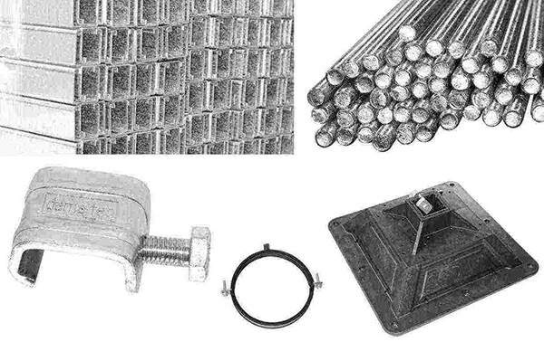 dama-tec Installation Schienen, Sattelflansch, Konsolen
