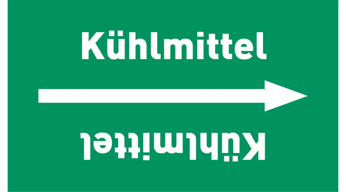 Kennzeichnungsband Kühlmittel grün/weiß ab Ø 50 mm 33 m/Rolle Kennzeichnungsband Kühlmittel grün/weiß ab Ø 50 mm 33 m/Rolle