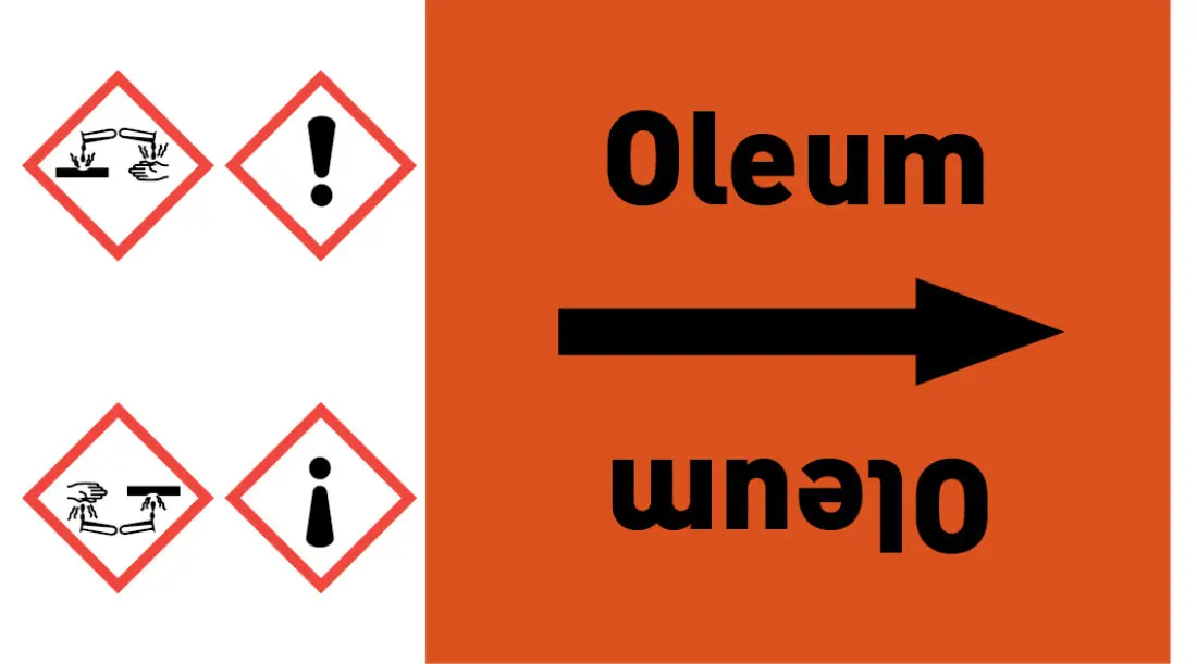 Kennzeichnungsband Oleum orange/schwarz ab Ø 50 mm 33 m/Rolle Kennzeichnungsband Oleum orange/schwarz ab Ø 50 mm 33 m/Rolle