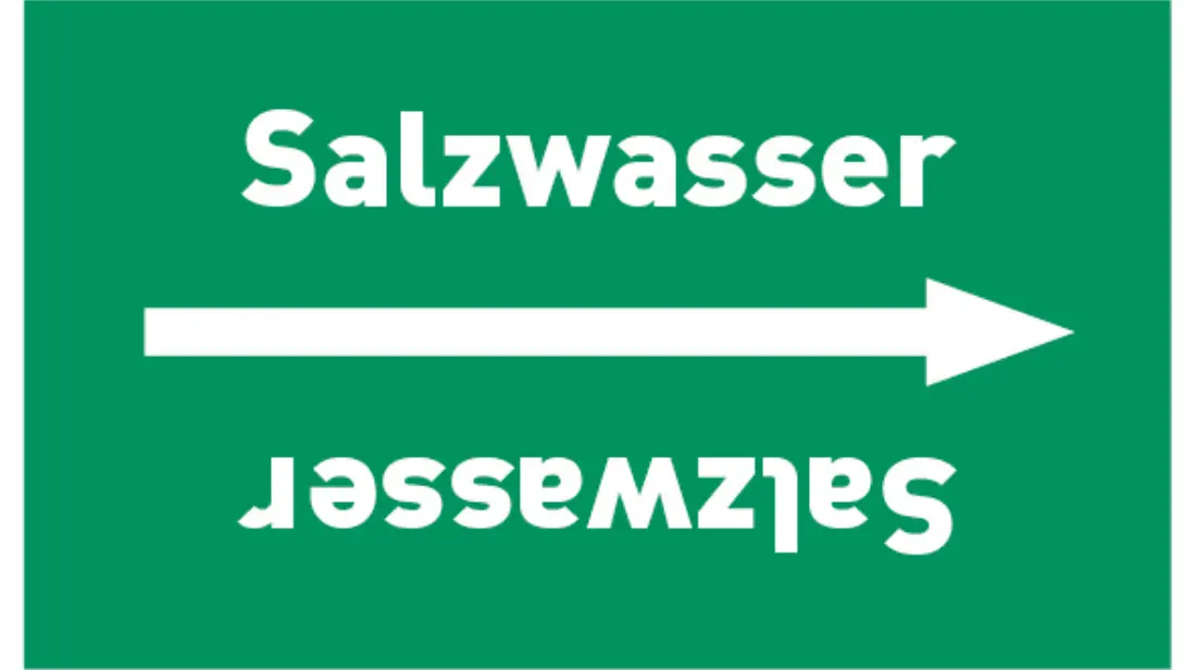 Kennzeichnungsband Salzwasser grün/weiß bis Ø 50 mm 33 m/Rolle Kennzeichnungsband Salzwasser grün/weiß bis Ø 50 mm 33 m/Rolle
