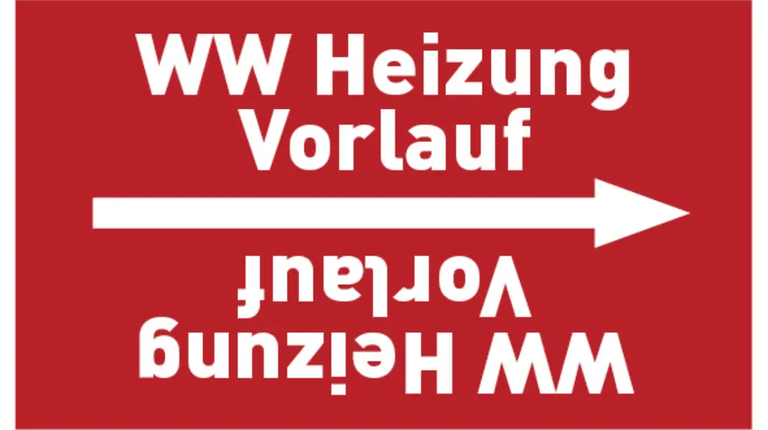 Kennzeichnungsband WW Heizung Vorlauf rot/weiß, bis Ø 50 mm 33 m/Rolle Kennzeichnungsband WW Heizung Vorlauf rot/weiß, bis Ø 50 mm 33 m/Rolle