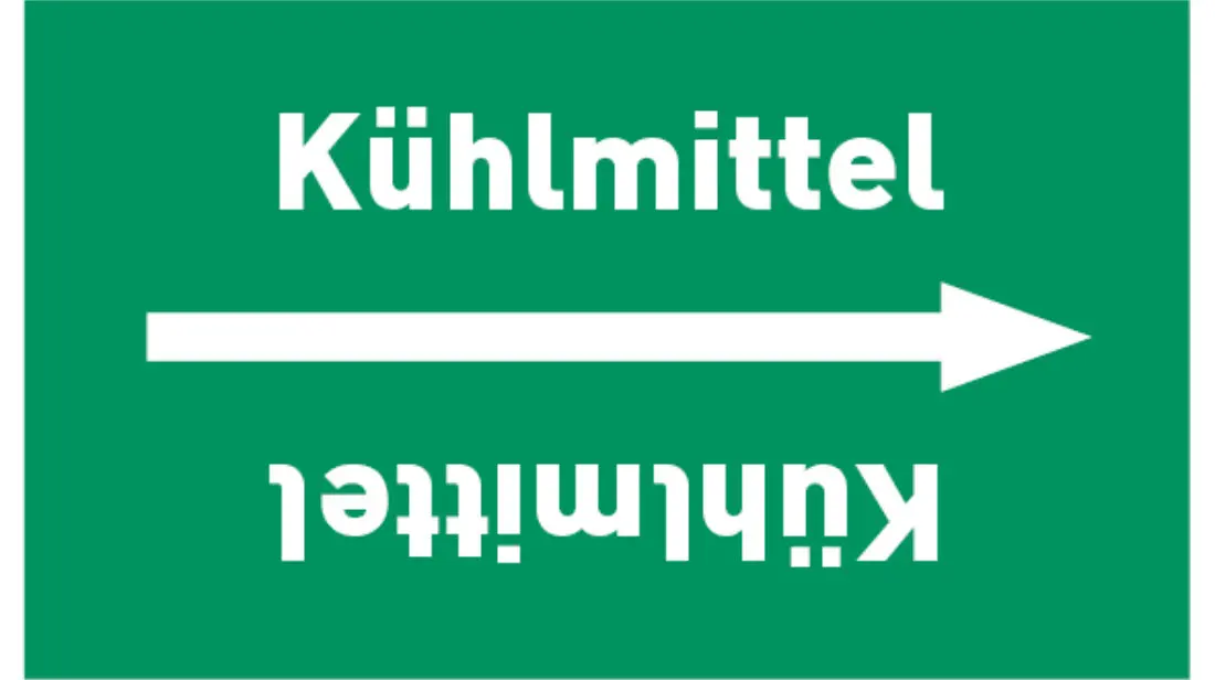 Kennzeichnungsband Kühlmittel grün/weiß bis Ø 50 mm 33 m/Rolle Kennzeichnungsband Kühlmittel grün/weiß bis Ø 50 mm 33 m/Rolle