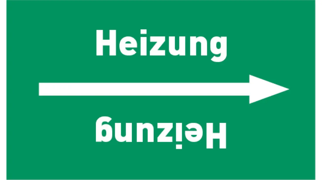 Kennzeichnungsband Heizung grün/weiß, bis Ø 50 mm 33 m/Rolle Kennzeichnungsband Heizung grün/weiß, bis Ø 50 mm 33 m/Rolle