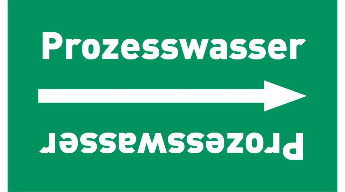 Kennzeichnungsband Prozesswasser grün/weiß ab Ø 50 mm 33 m/Rolle Kennzeichnungsband Prozesswasser grün/weiß ab Ø 50 mm 33 m/Rolle