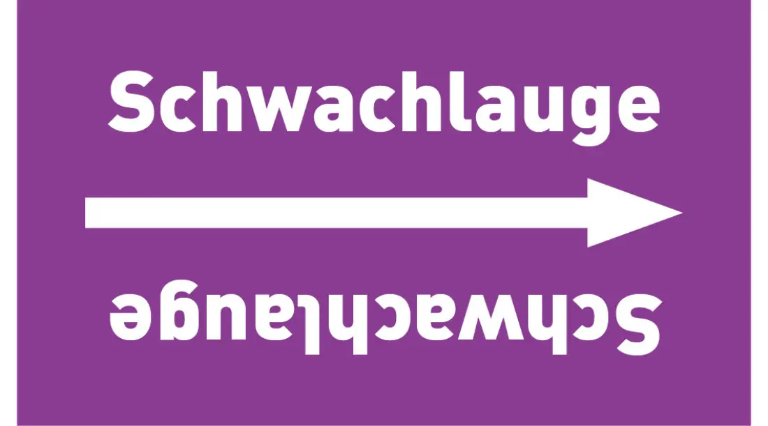 Kennzeichnungsband Schwachlauge violett/weiß ab Ø 50 mm 33 m/Rolle Kennzeichnungsband Schwachlauge violett/weiß ab Ø 50 mm 33 m/Rolle