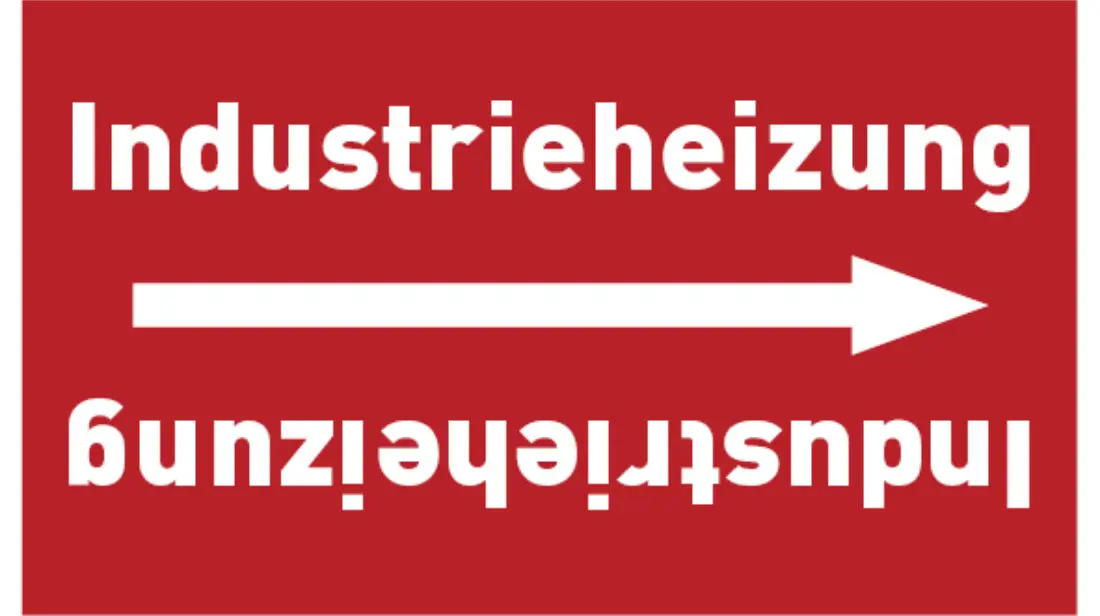 Kennzeichnungsband Industrieheizung rot/weiß bis Ø 50 mm 33 m/Rolle Kennzeichnungsband Industrieheizung rot/weiß bis Ø 50 mm 33 m/Rolle