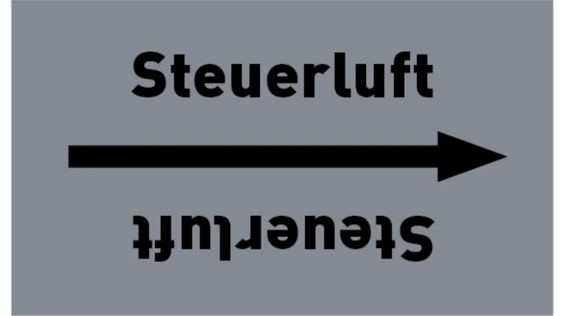 Kennzeichnungsband Steuerluft grau/schwarz bis Ø 50 mm 33 m/Rolle Kennzeichnungsband Steuerluft grau/schwarz bis Ø 50 mm 33 m/Rolle