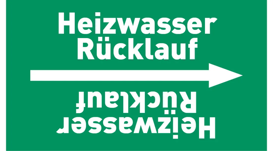 Kennzeichnungsband Heizwasser Rücklauf grün/weiß ab Ø 50 mm 33 m/Rolle Kennzeichnungsband Heizwasser Rücklauf grün/weiß ab Ø 50 mm 33 m/Rolle