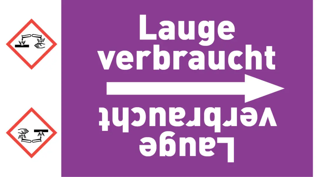 Kennzeichnungsband Lauge verbraucht violett/weiß ab Ø 50 mm 33 m/Rolle Kennzeichnungsband Lauge verbraucht violett/weiß ab Ø 50 mm 33 m/Rolle