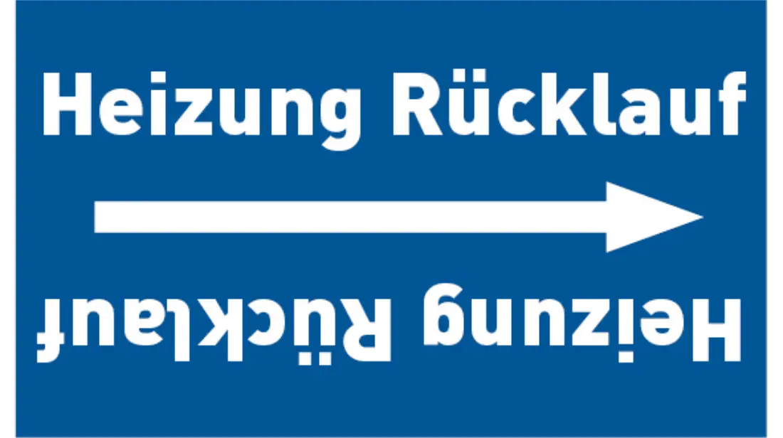 Kennzeichnungsband Heizung Rücklauf blau/weiß, bis Ø 50 mm 33 m/Rolle Kennzeichnungsband Heizung Rücklauf blau/weiß, bis Ø 50 mm 33 m/Rolle