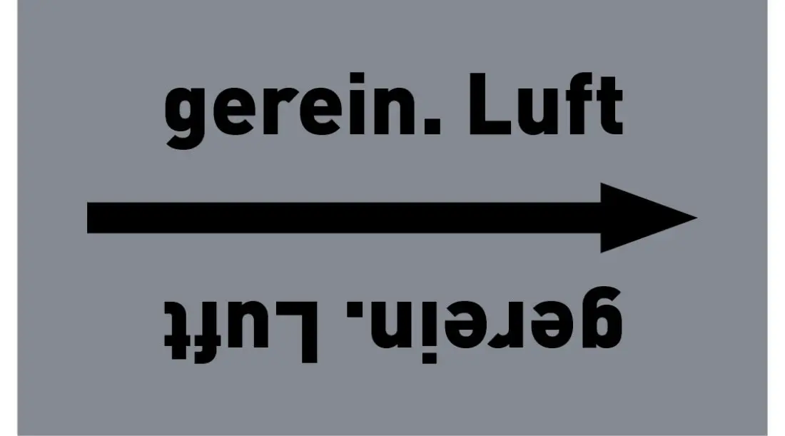 Kennzeichnungsband gerein. Luft grau/schwarz ab Ø 50 mm 33 m/Rolle Kennzeichnungsband gerein. Luft grau/schwarz ab Ø 50 mm 33 m/Rolle
