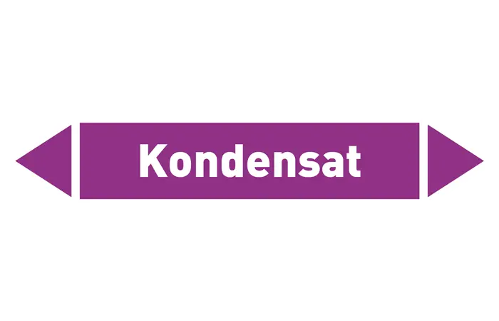 Pfeil Kondensat violett/weiß 215x40 mm Pfeil Kondensat violett/weiß 215x40 mm