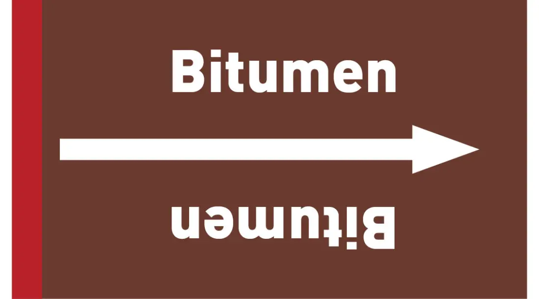 Kennzeichnungsband Bitumen braun/weiß ab Ø 50 mm 33 m/Rolle Kennzeichnungsband Bitumen braun/weiß ab Ø 50 mm 33 m/Rolle