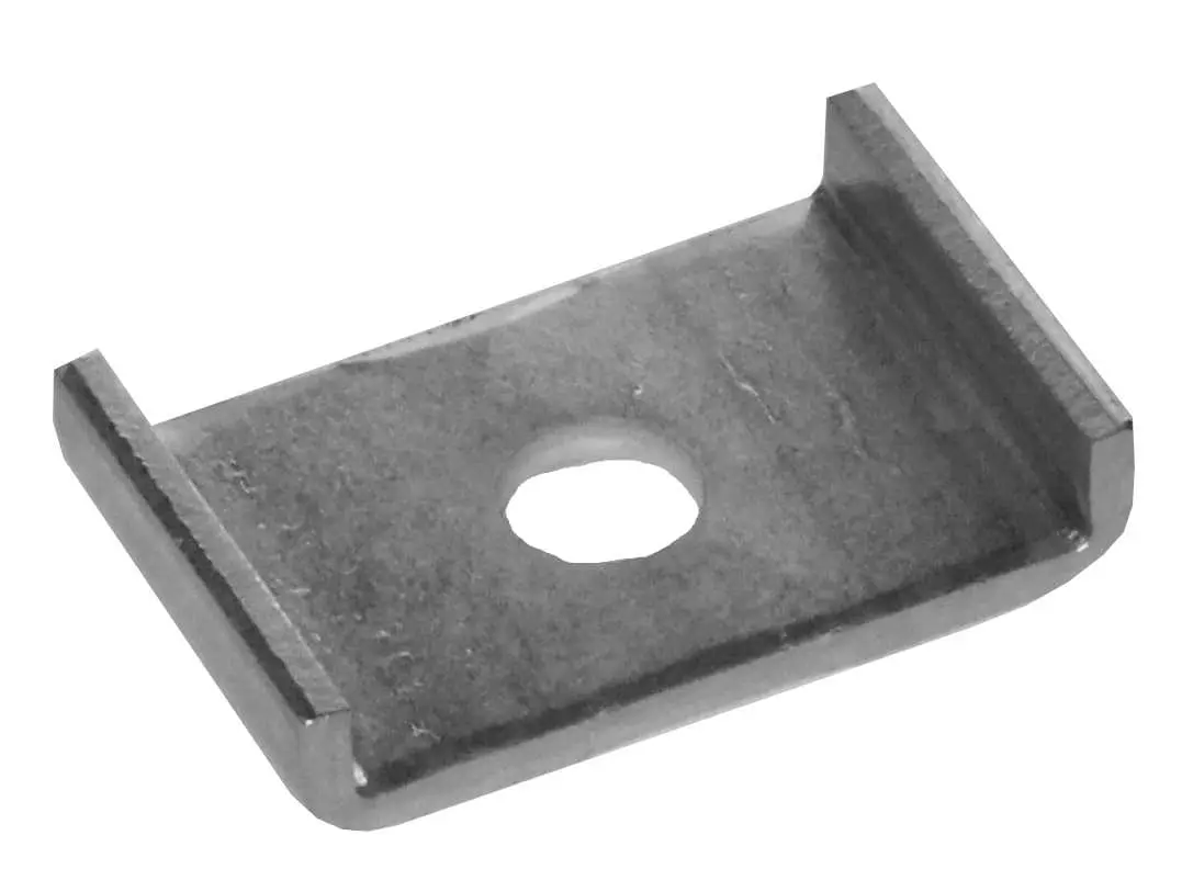 Sicherungsklammern 41x21, 41x41 M8; 1 VPE (100 Stück) Sicherungsklammern 41x21, 41x41 M8; 1 VPE (100 Stück)