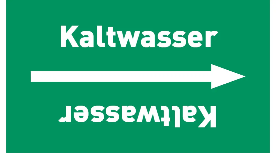 Kennzeichnungsband Kaltwasser grün/weiß ab Ø 50 mm 33 m/Rolle Kennzeichnungsband Kaltwasser grün/weiß ab Ø 50 mm 33 m/Rolle