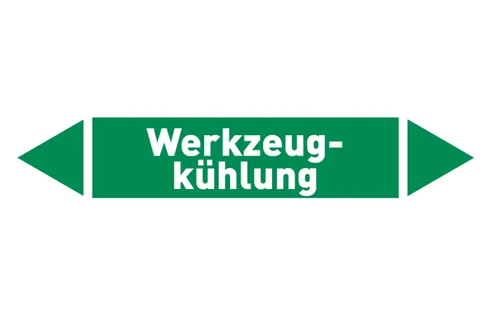Pfeil Werkzeugkühlung grün/weiß 125x25 mm Pfeil Werkzeugkühlung grün/weiß 125x25 mm