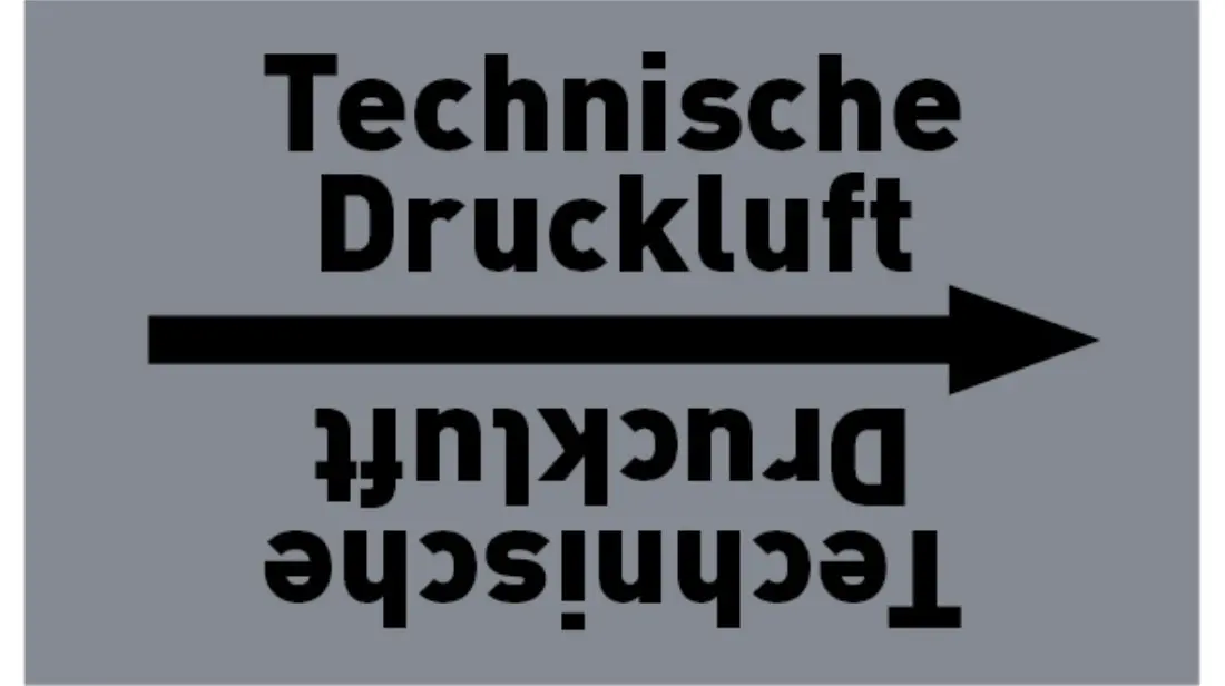 Kennzeichnungsband Technische Druckluft grau/schwarz bis Ø 50 mm 33 m/Rolle Kennzeichnungsband Technische Druckluft grau/schwarz bis Ø 50 mm 33 m/Rolle