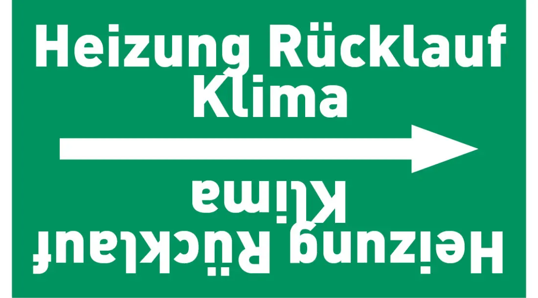 Kennzeichnungsband Heizung Rücklauf Klima grün/weiß ab Ø 50 mm 33 m/Rolle Kennzeichnungsband Heizung Rücklauf Klima grün/weiß ab Ø 50 mm 33 m/Rolle
