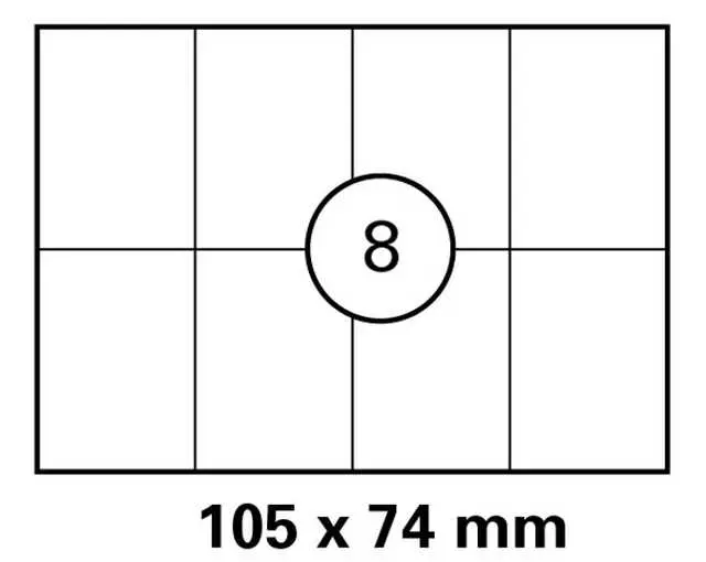 Etikett ablösbar 105x74 mm selbstklebend; 1 VPE (100 Stück) Etikett ablösbar 105x74 mm selbstklebend; 1 VPE (100 Stück)