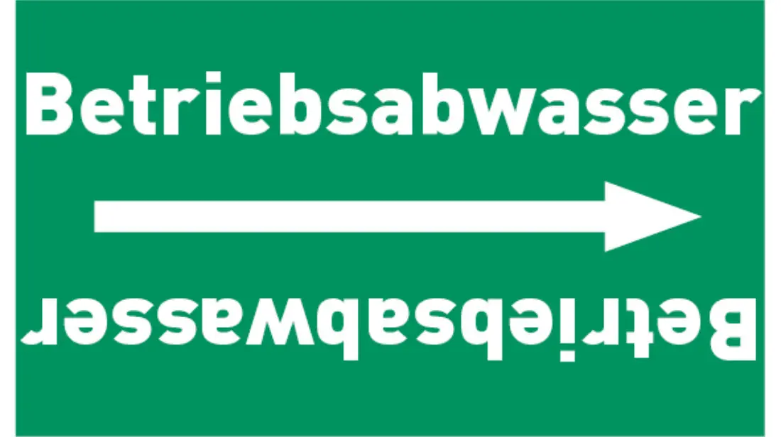 Kennzeichnungsband Betriebsabwasser grün/weiß bis Ø 50 mm 33 m/Rolle Kennzeichnungsband Betriebsabwasser grün/weiß bis Ø 50 mm 33 m/Rolle