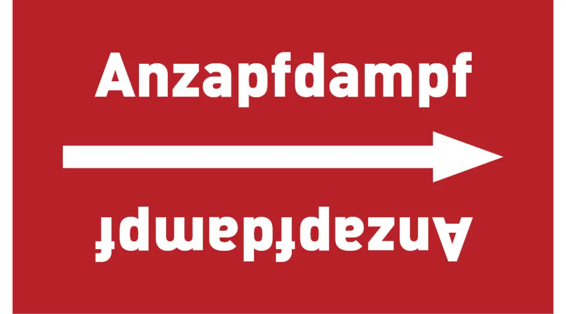 Kennzeichnungsband Anzapfdampf rot/weiß ab Ø 50 mm 33 m/Rolle Kennzeichnungsband Anzapfdampf rot/weiß ab Ø 50 mm 33 m/Rolle