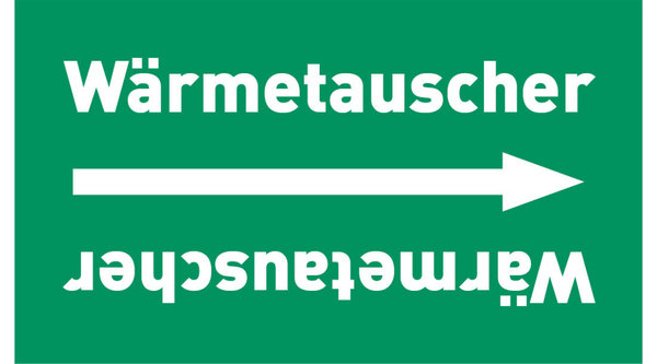 Kennzeichnungsband Wärmetauscher grün/weiß, ab Ø 50 mm 33 m/Rolle