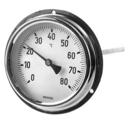 Bimetall-Zeigerthermometer mit Rand Ø 100 mm -20 bis +60 °C