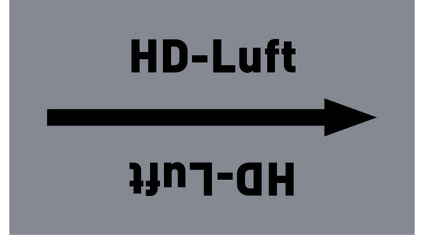 Kennzeichnungsband HD-Luft grau/schwarz ab Ø 50 mm 33 m/Rolle