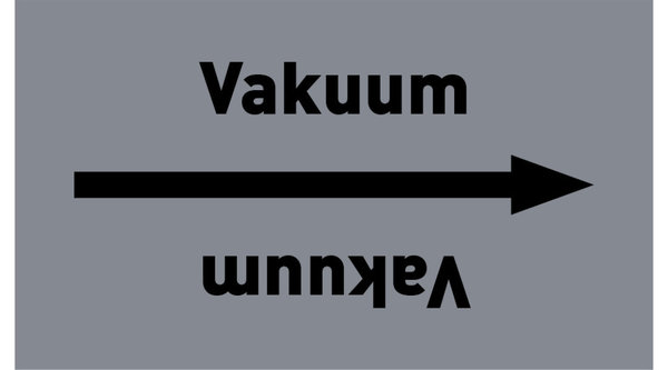 Kennzeichnungsband Vakuum grau/schwarz ab Ø 50 mm 33 m/Rolle