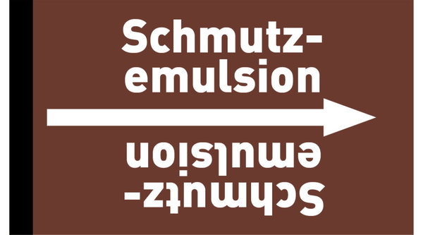 Kennzeichnungsband Schmutzemulsion braun/weiß ab Ø 50 mm 33 m/Rolle