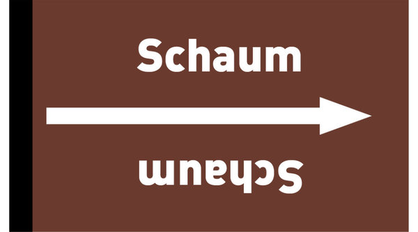 Kennzeichnungsband Schaum braun/weiß ab Ø 50 mm 33 m/Rolle