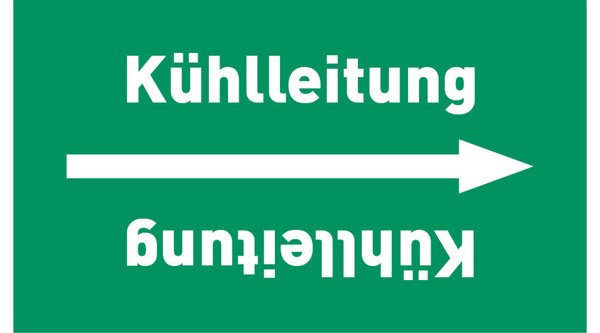 Kennzeichnungsband Kühlleitung grün/weiß ab Ø 50 mm 33 m/Rolle