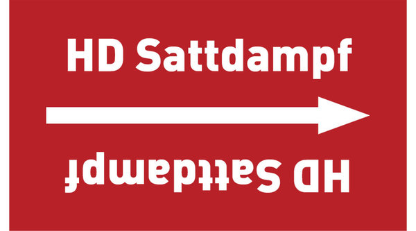 Kennzeichnungsband HD Sattdampf rot/weiß ab Ø 50 mm 33 m/Rolle