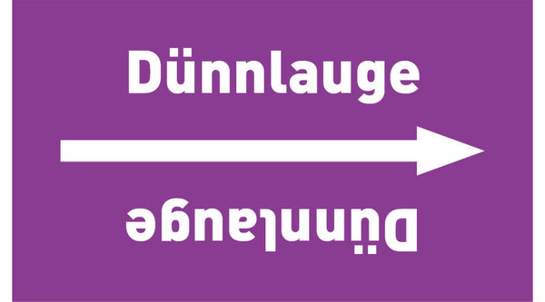 Kennzeichnungsband Dünnlauge violett/weiß ab Ø 50 mm 33 m/Rolle