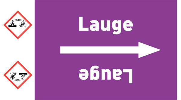 Kennzeichnungsband Lauge violett/weiß ab Ø 50 mm 33 m/Rolle