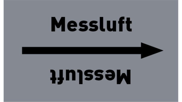 Kennzeichnungsband Messluft grau/schwarz bis Ø 50 mm 33 m/Rolle