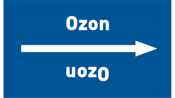 Kennzeichnungsband Ozon blau/weiß bis Ø 50 mm 33 m/Rolle
