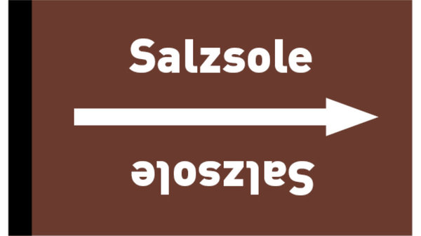 Kennzeichnungsband Salzsole braun/weiß bis Ø 50 mm 33 m/Rolle