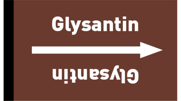 Kennzeichnungsband Glysantin braun/weiß bis Ø 50 mm 33 m/Rolle