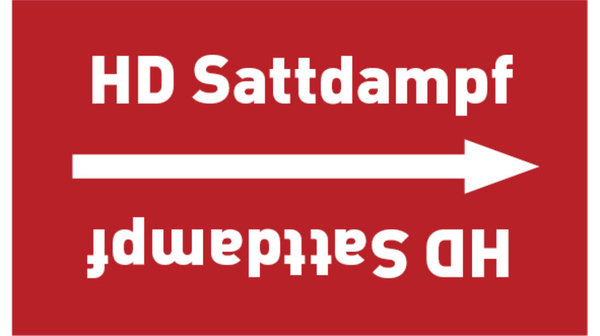 Kennzeichnungsband HD Sattdampf rot/weiß bis Ø 50 mm 33 m/Rolle