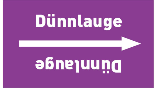 Kennzeichnungsband Dünnlauge violett/weiß bis Ø 50 mm 33 m/Rolle